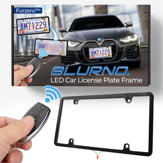 Furzero™ BlurNO. LED Car License Plate Frame
