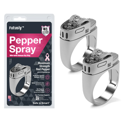 Futusly™ Speederupt 30 Bursts Pepper Spray Ring